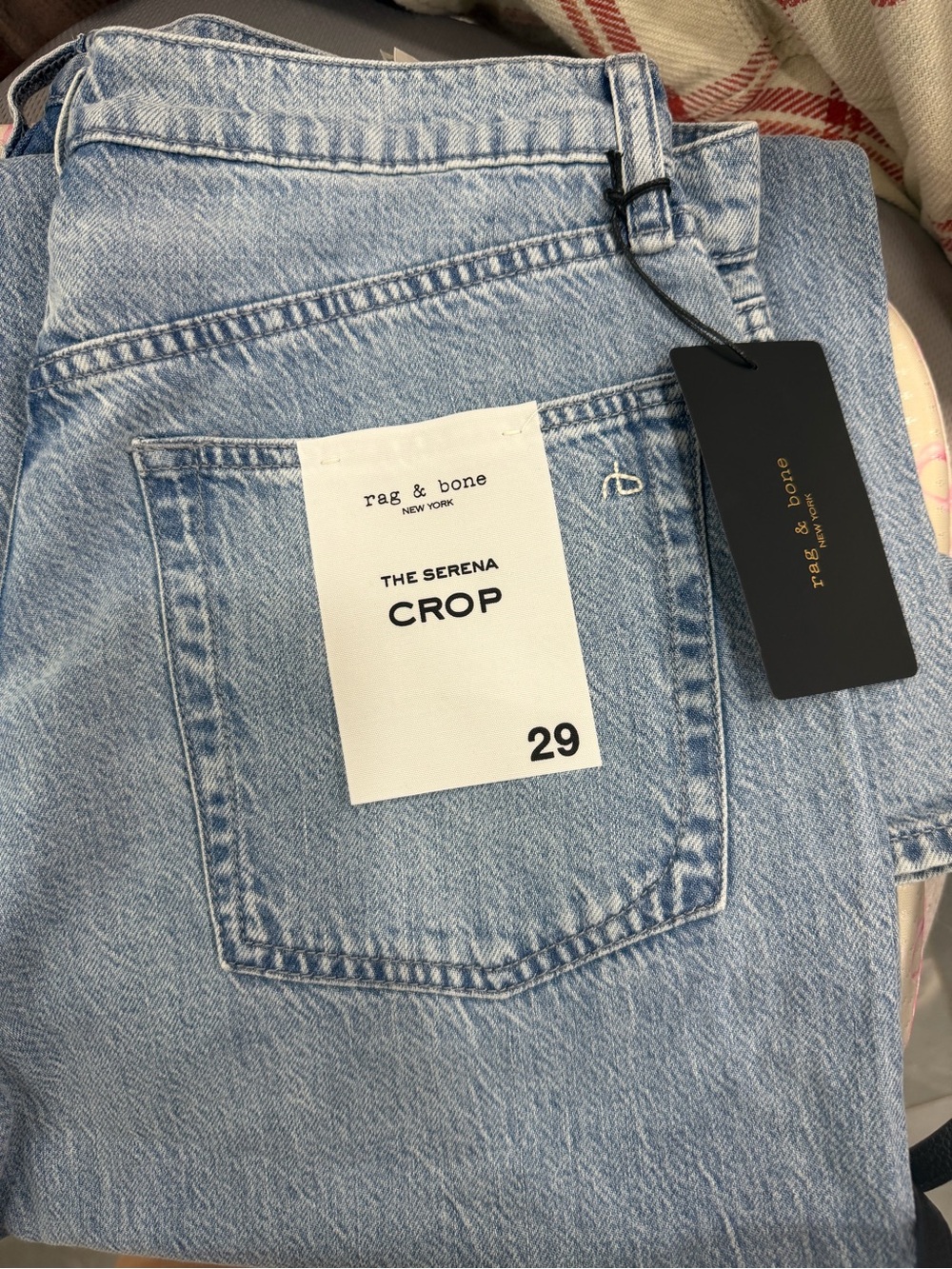 rag & bone Light Wash Serena Crop Jeans NWT 29